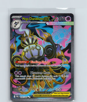 Mega Chandelure ex Holo Ultra Rare ME05: Pitch Black 099/084 NM