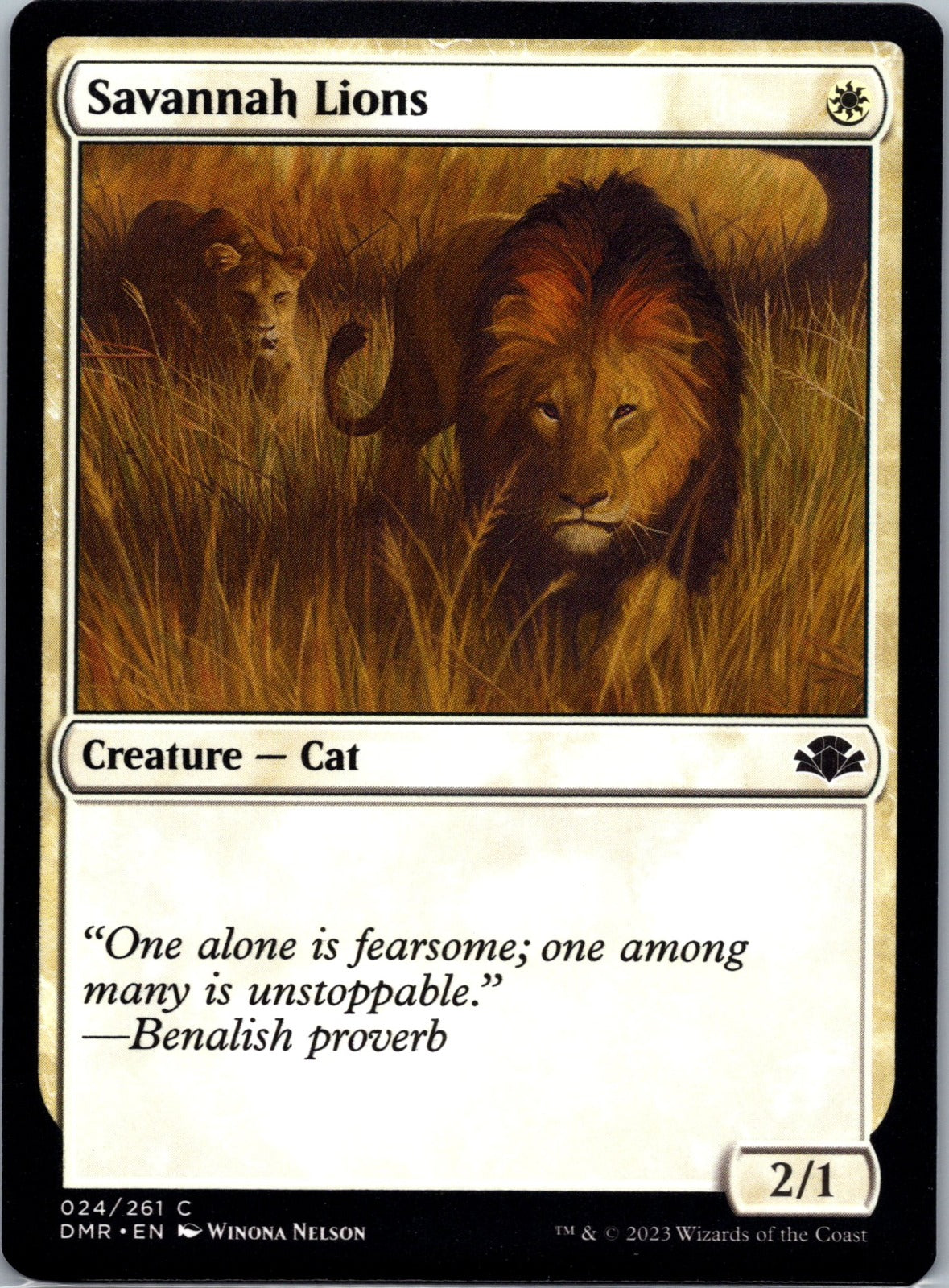 Savannah Lions C Dominaria Remastered 24 NM