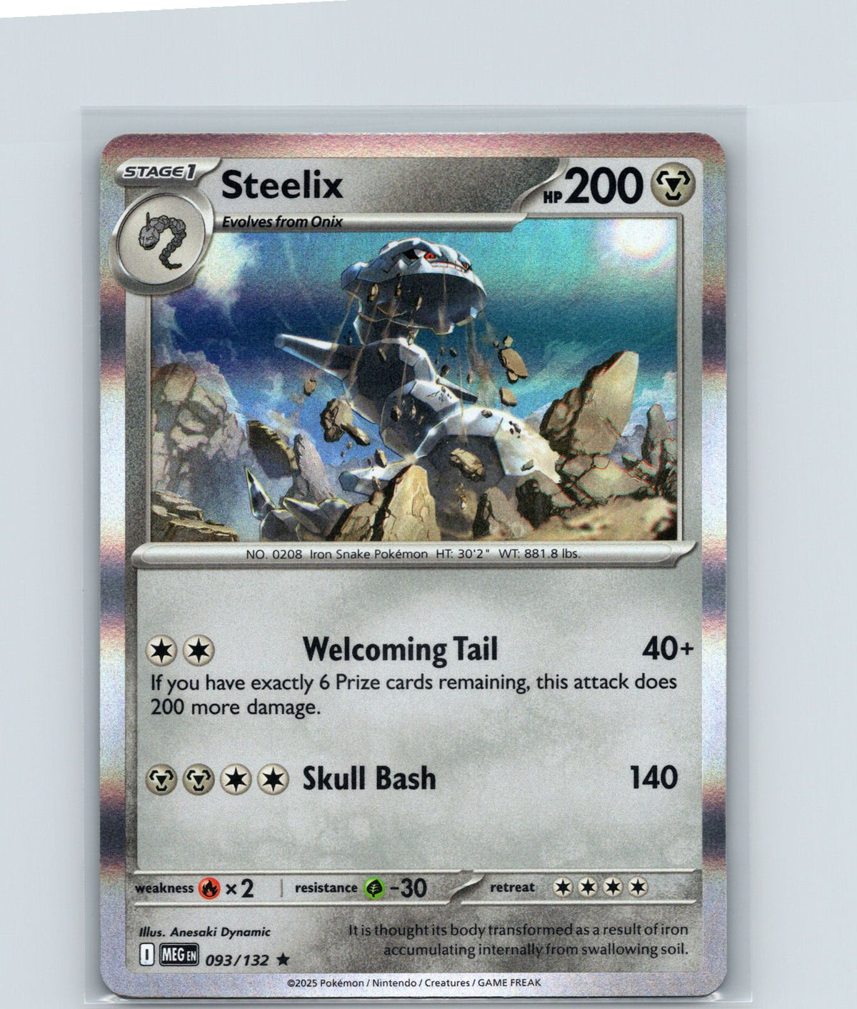 Steelix Holo Rare ME01: Mega Evolution 093/132 NM