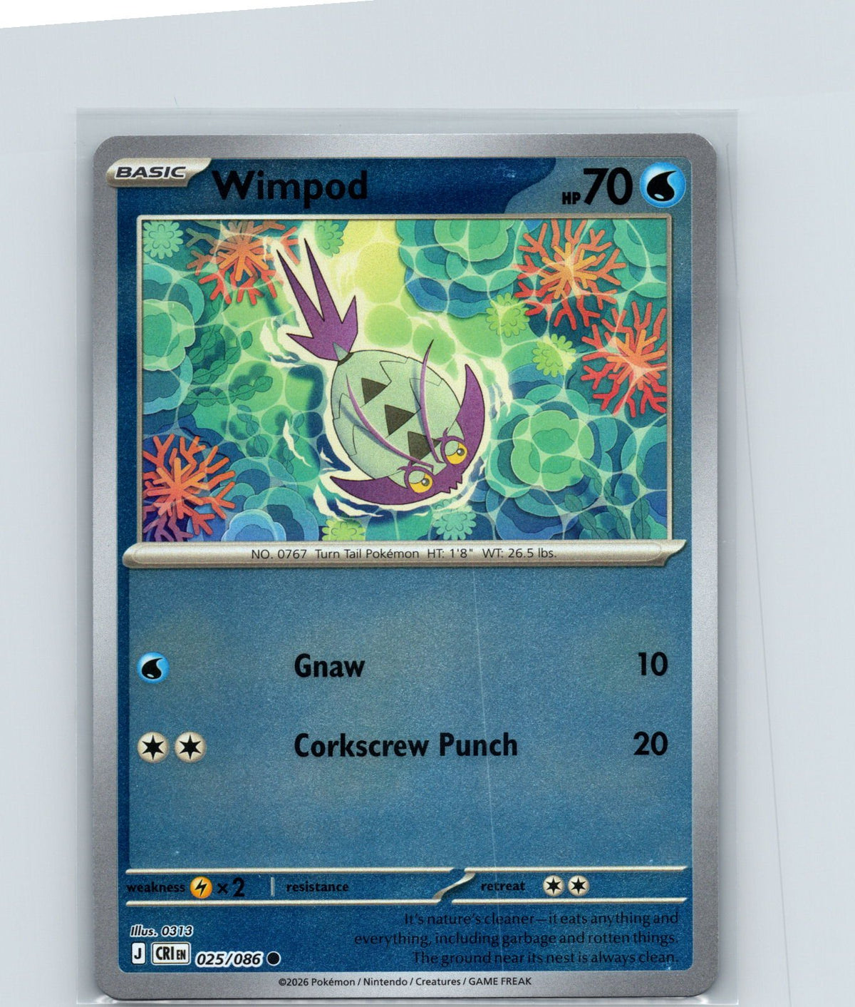 Wimpod Reverse Holo Common ME04: Chaos Rising 025/086 NM
