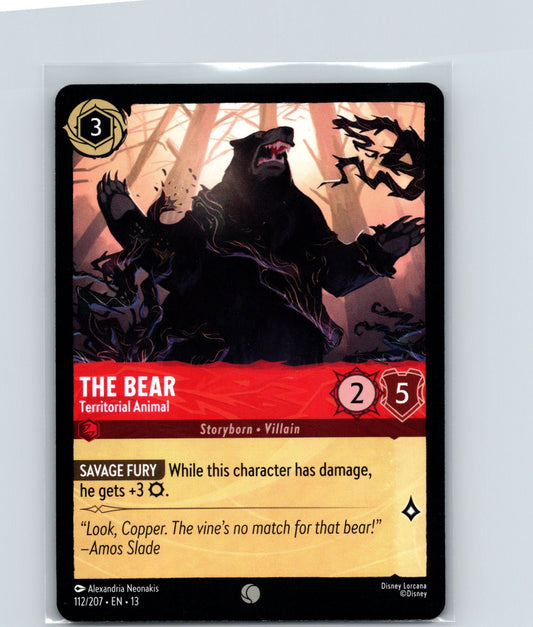 The Bear - Territorial Animal Common Attack of the Vine! 112/207 NM