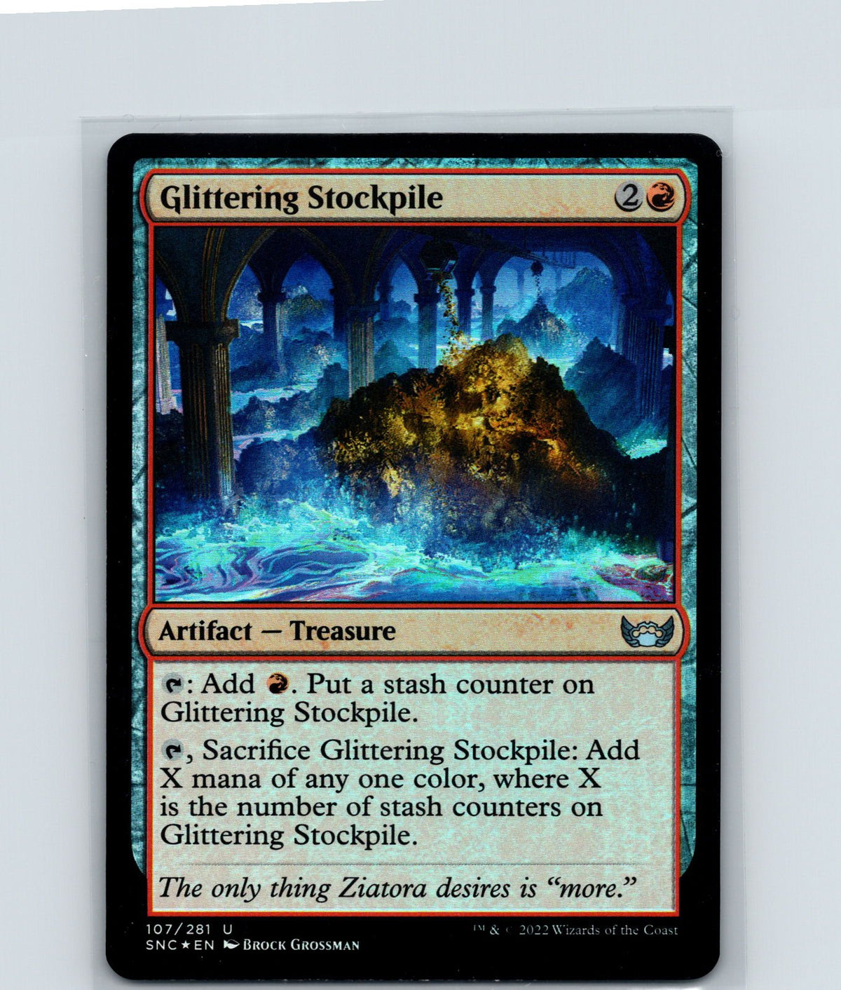 Glittering Stockpile Foil U Streets of New Capenna 107 NM