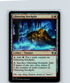 Glittering Stockpile Foil U Streets of New Capenna 107 NM
