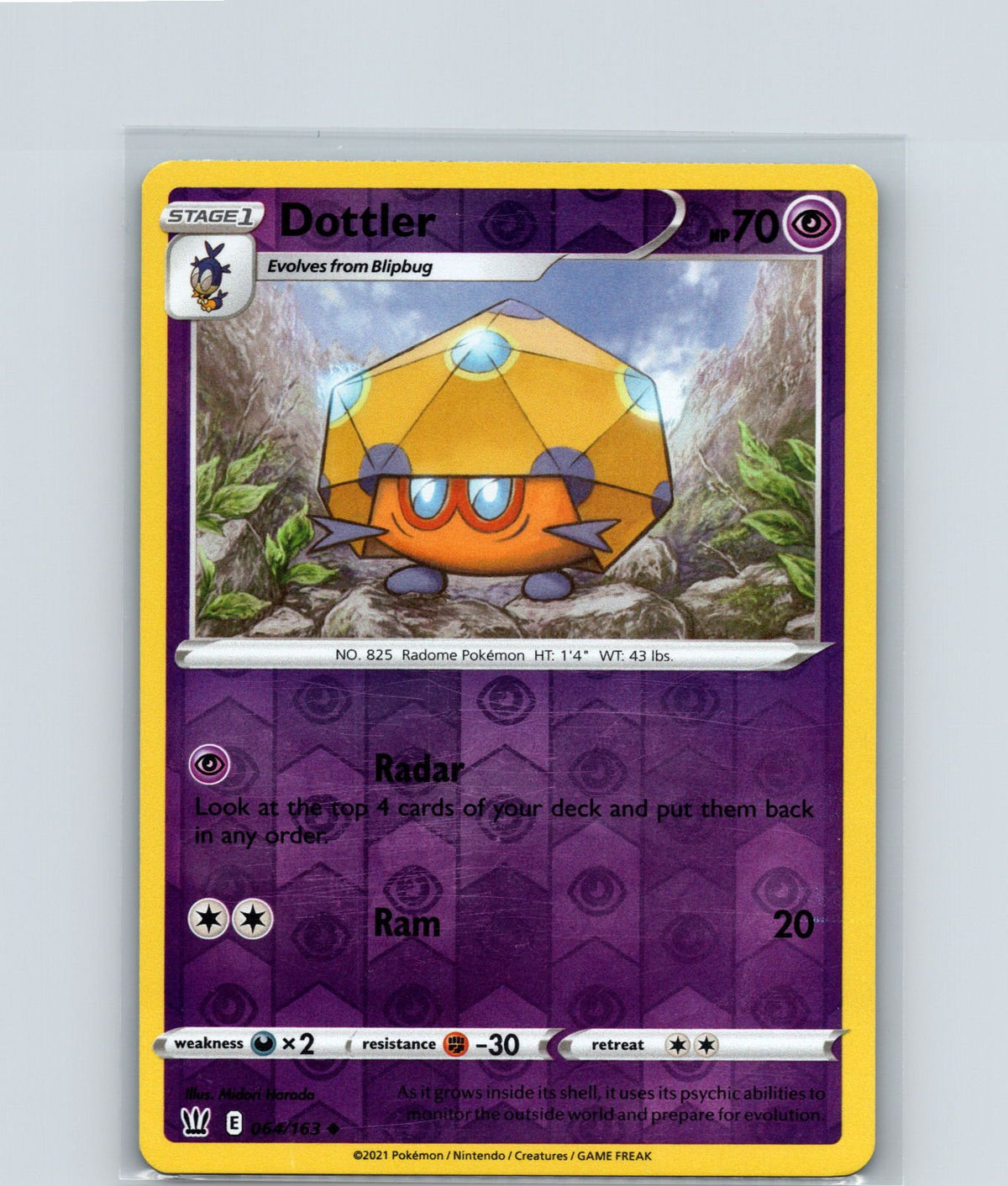 Dottler Uncommon SWSH05: Battle Styles 064/163 NM