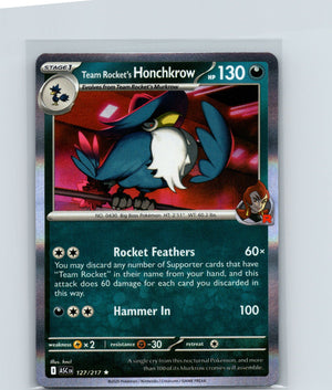 Team Rocket's Honchkrow Holo Rare ME: Ascended Heroes 127/217 NM