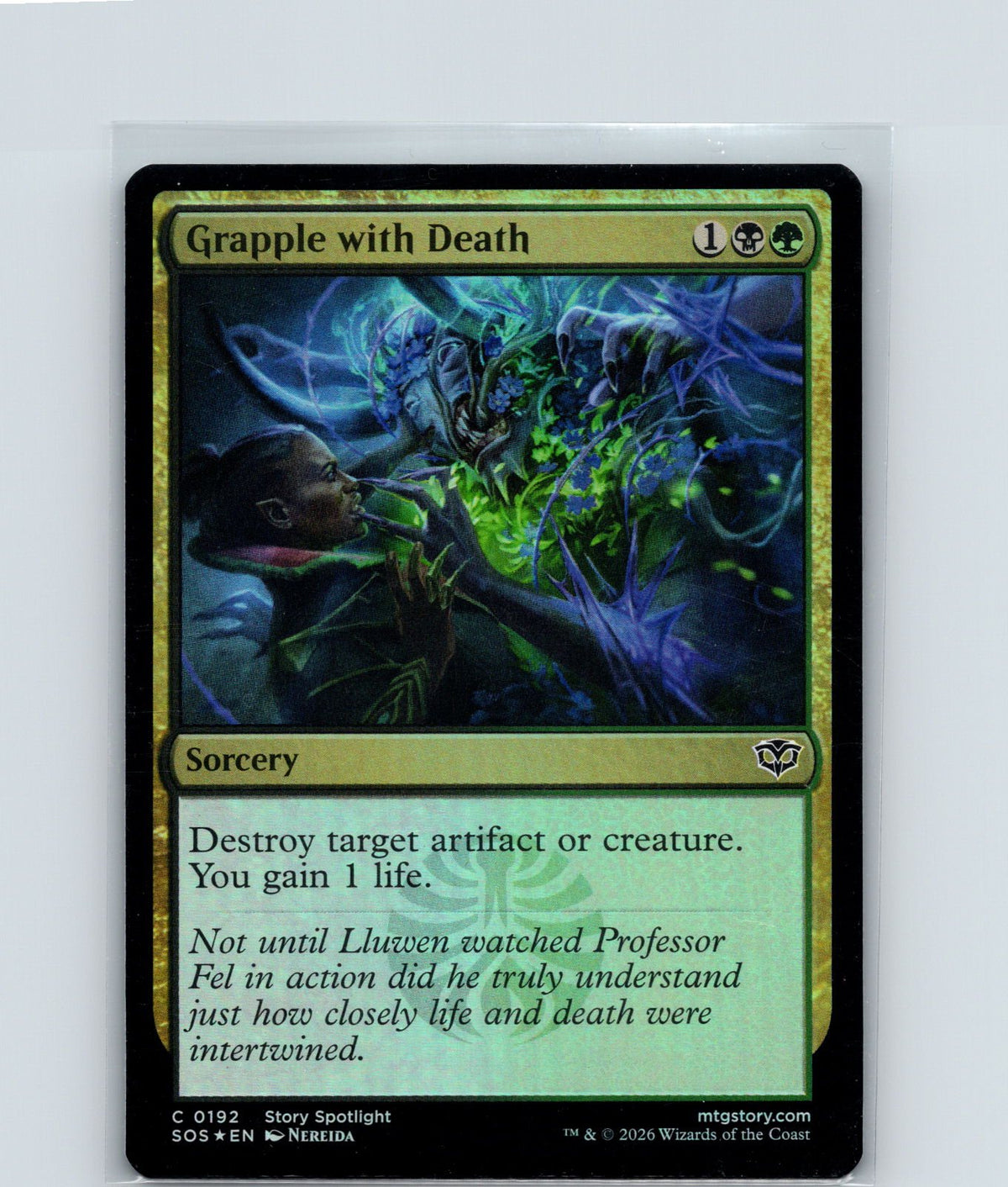 Grapple with Death Foil C Secrets of Strixhaven 192 NM
