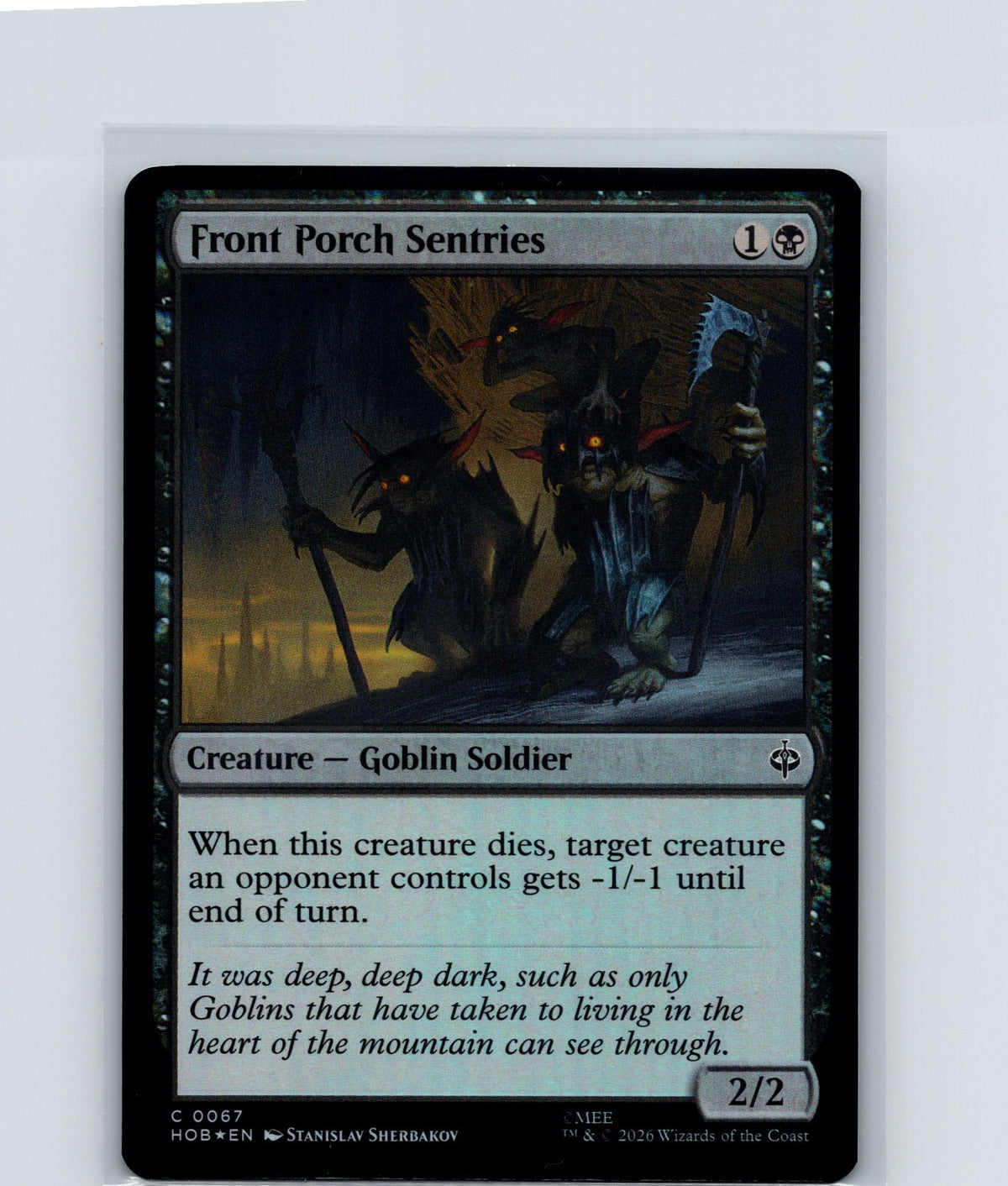 Front Porch Sentries Foil C The Hobbit 67 NM
